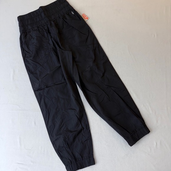 FP Movement Pants - FP Movement Way Home Joggers Black High Rise Smocked Pants women's M